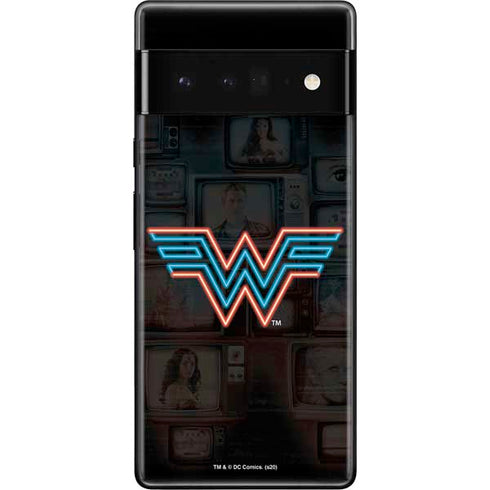 Wonder Woman 1984 (2020) Neon Logo Google Pixel 6 Pro Skin